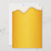 Proost en biertjes glazen verjaardagsfeestje uitno kaart (Achterkant)