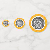 Proost en biertjes tot 30 jaar Tafel Confetti (Voorkanten)