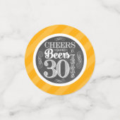 Proost en biertjes tot 30 jaar Tafel Confetti (Kleine voorkant)