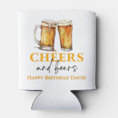 Proost en biertjes verjaardagsfeestje Koelbox Blikjeskoeler (Achterkant)