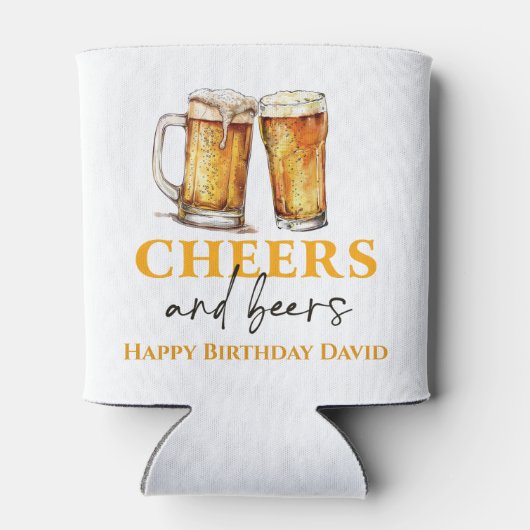 Proost en biertjes verjaardagsfeestje Koelbox Blikjeskoeler (Achterkant)