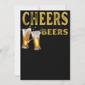 Proost en biertjes voor 40 Years Funny Birthday Kaart (Achterkant)