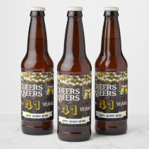 Proost en biertjes voor 41 jaar rustieke verjaarda