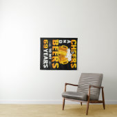 Proost en biertjes voor mijn 69 jaar 69e verjaarda wandkleed (In Situ (horizontaal))