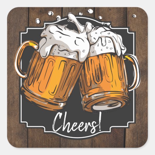 Proost en Stickers van het Beers Verjaardagsfeest (Voorkant)