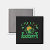 Proost Ers Grappige St. Patrick's Dag Ierse Drinke Magneet (Voorkant / Achterkant)