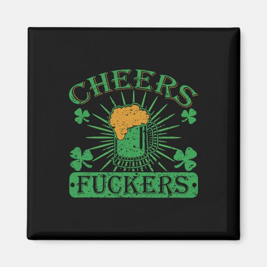 Proost Ers Grappige St. Patrick's Dag Ierse Drinke Magneet (Voorkant)