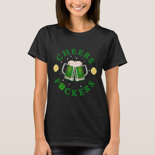 Proost Ers Grappige St. Patrick's Dag Ierse Drinke T-shirt (Voorkant)