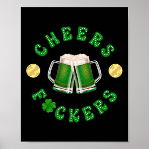Proost Ers Grappige St. Patrick's Day Ierse Drinke Poster