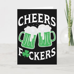 Proost Ers Shamrock, Grappig Drinken, St Patricks  Kaart