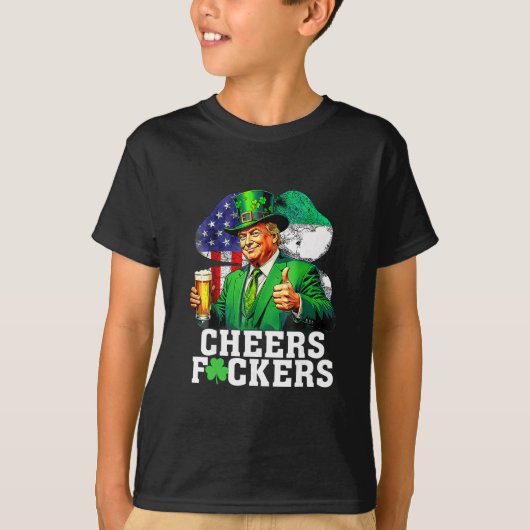 Proost Ers St. Patrick's Dag Grappig Drinken Bier T-shirt (Voorkant)
