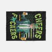 Proost Ers St. Patrick's Day Grappig Bier Drinken Fleece Deken (Voorkant (Horizontaal))