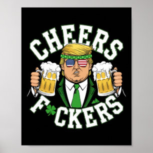 Proost Ers St. Patrick's Day Grappig Bier Drinken  Poster