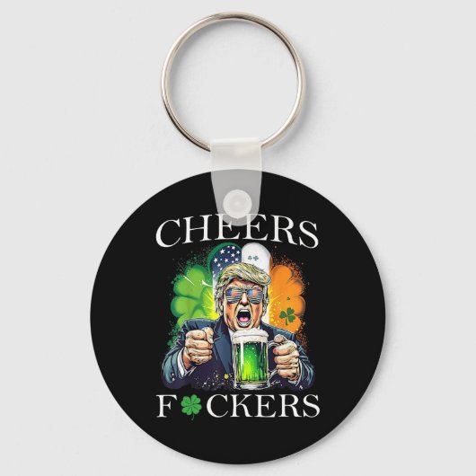 Proost Ers St. Patrick's Day Grappig Drinken Bier  Sleutelhanger (Voorkant)