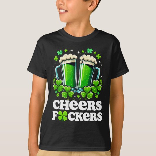 Proost Ers St. Patrick's Day Grappige Mannen Bier T-shirt (Voorkant)