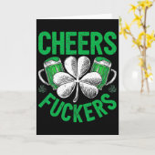 Proost Ers St. Patrick's Day Mannen Vrouwen Bier D Kaart (Gele Bloem)