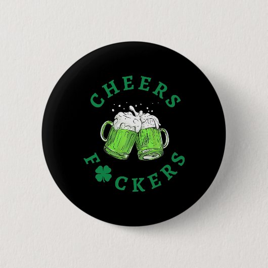 Proost Ers St. Patrick's Day Mannen Vrouwen Bier D Ronde Button 5,7 Cm (Voorkant)