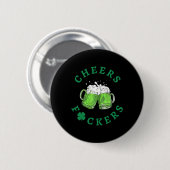 Proost Ers St. Patrick's Day Mannen Vrouwen Bier D Ronde Button 5,7 Cm (Voorkant /achterkant)
