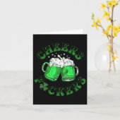 Proost Fckers St Patricks Day Grappig Drink Bier Kaart (Gele Bloem)