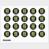 Proost Fckers St Patricks Day Grappig Drink Bier Ronde Sticker (Vel)