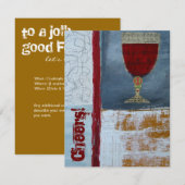 Proost Feest Uitnodiging (Voorkant / Achterkant)