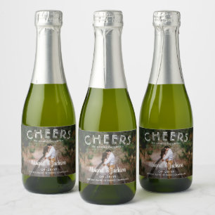 Proost Fijne Eeuwig Na Foto Bruiloft Mini Split Sparkling Wijnetiket