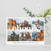 Proost Foto Kerst Kaart (Staand voorkant)