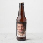 Proost foto verjaardagsfeest bier etiket (Voorkant)
