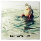 Proost! Funny Duck Butt Foto Tegeltje (Voorkant)