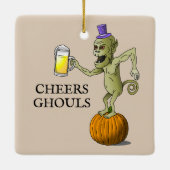 Proost Geesten Halloween Feest Keramisch Ornament (Achterkant)