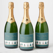 Proost! Gepersonaliseerd kerstcadeau Sparkling Wijnetiket (Flessen)