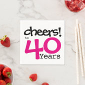 Proost gepersonaliseerde partij papieren servetten (Insitu)