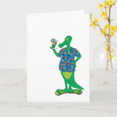 Proost! Gezondheid! Gefeliciteerd! Kaart (Gele Bloem)