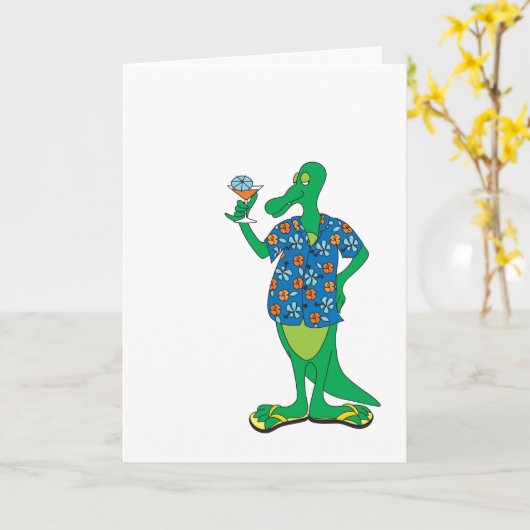 Proost! Gezondheid! Gefeliciteerd! Kaart (Gele Bloem)