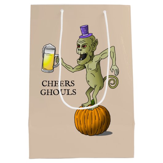 Proost Ghouls Halloween Medium Cadeauzakje (Achterkant)
