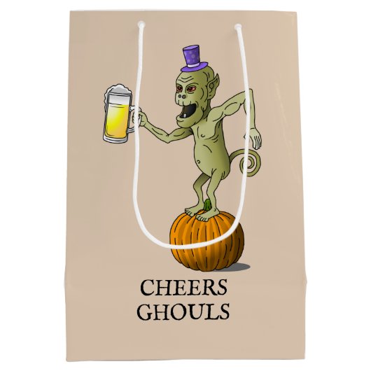 Proost Ghouls Halloween Medium Cadeauzakje (Achterkant)