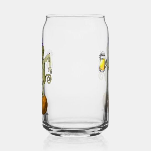 Proost Ghouls Halloween Party Blikvorm Glas (Links)