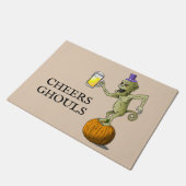 Proost Ghouls Halloween Party Deurmat (Schuin)