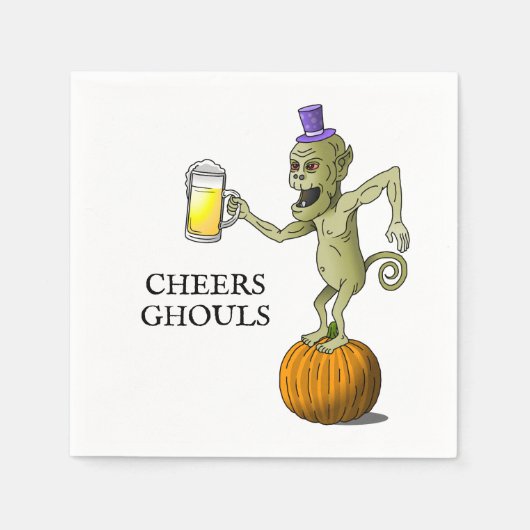 Proost Ghouls Halloween Party Servet (Voorkant)