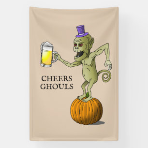 Proost Ghouls Halloween Party Spandoek