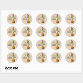 Proost Ghouls Halloween Ronde Sticker (Vel)