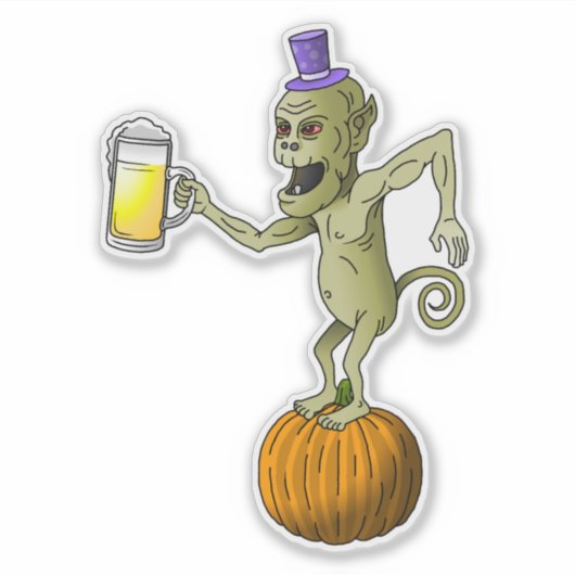 Proost Ghouls Halloween Sticker (Voorkant)