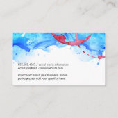 Proost Glazen | Achtergrond in waterverf Visitekaartje (Achterkant)