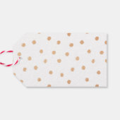 Proost Goud Roos Kalligrafie Bruiloft Favor Label Cadeaulabel (Achterkant Horizontaal)