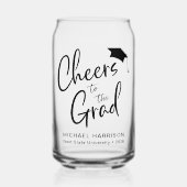 Proost Graduation Party Blikvorm Glas (Voorkant)