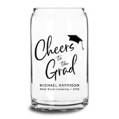 Proost Graduation Party Blikvorm Glas