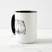 Proost! Grappig Witte Olifant Cadeau Kerstmis Mok (Voorkant links)