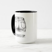 Proost! Grappig Witte Olifant Cadeau Kerstmis Mok (Voorkant links)