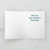 Proost grote oren gelukkige verjaardag kaart (Binnen)