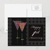 Proost - Happy 1st Jubileum Briefkaart (Voorkant / Achterkant)